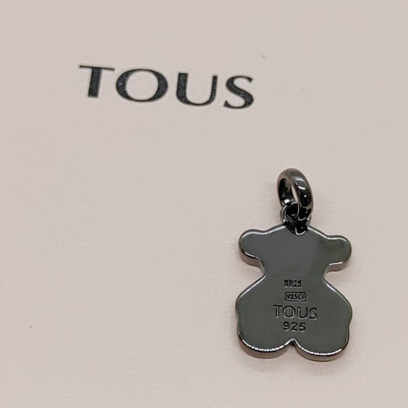 TOUS pendant Dark Silver Sweet Dolls Pendant Bear motif for Necklace Charm - Picture 3 of 5